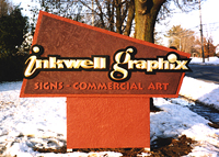 raised carved letters